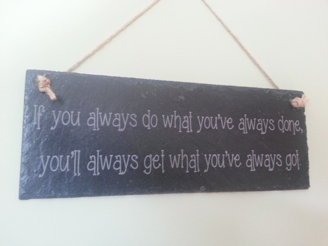 Wise quote on natural Slate