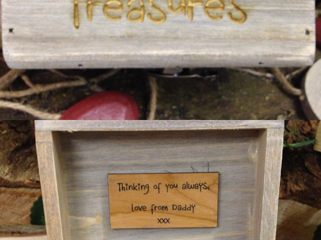 Small keepsake with plaque