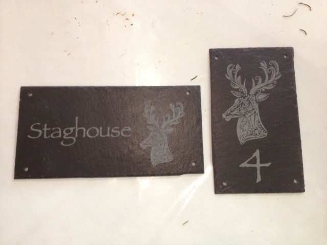 Slate House Sign