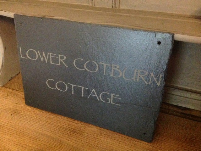 Slate Cottage Sign
