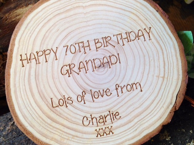 Wooden Birthday Card