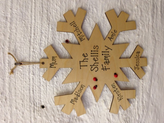 Wooden Snowflake